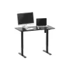 Equip ERGO 650812 elektrischer Sitz-Steh-Schreibtisch mit Tischplatte, Schwarz