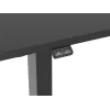 Equip ERGO 650812 elektrischer Sitz-Steh-Schreibtisch mit Tischplatte, Schwarz