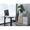 Equip ERGO 650812 elektrischer Sitz-Steh-Schreibtisch mit Tischplatte, Schwarz