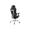 Equip Ergonomischer Premium-Bürostuhl mit Kopfstütze und Armlehnen, Blau Schwarz