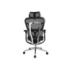 Equip Ergonomic Premium-Bürostuhl mit Kopfstütze und Armlehnen, Schwarz