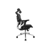 Equip Ergonomic Premium-Bürostuhl mit Kopfstütze und Armlehnen, Schwarz
