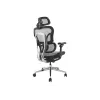 Equip Ergonomic Premium-Bürostuhl mit Kopfstütze und Armlehnen, Grau