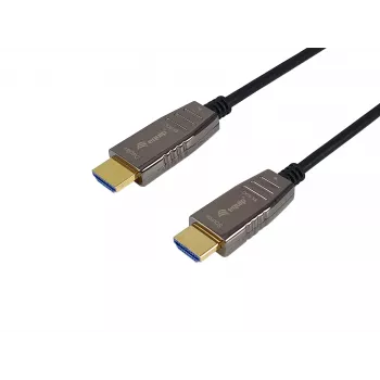 Equip HDMI 2.1 Aktives Optisches Kabel, 10 m, 8K/60 Hz, HDMI Typ A (Standard), HDMI Typ A (Standard), 3D, Audio Return Channel (ARC), Schwarz