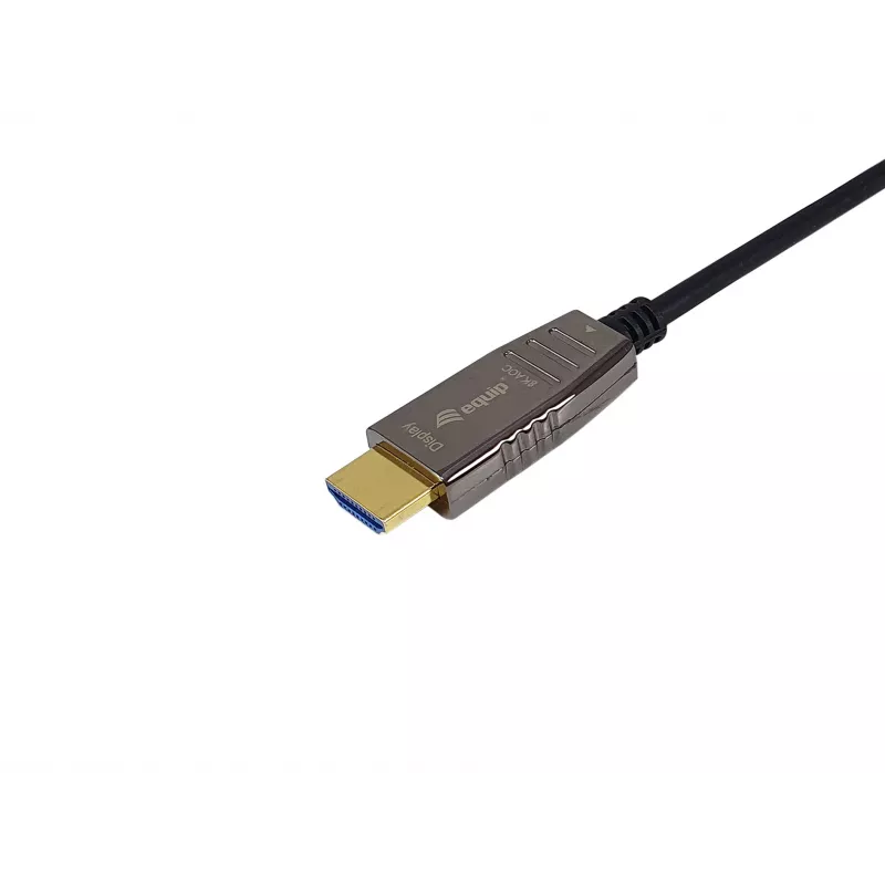 Equip HDMI 2.1 aktives optisches Kabel, 10 m, 8K/60Hz, HDMI Typ A (Standard) – HDMI Typ A (Standard), 3D, Audio Return Channel (ARC), Schwarz
