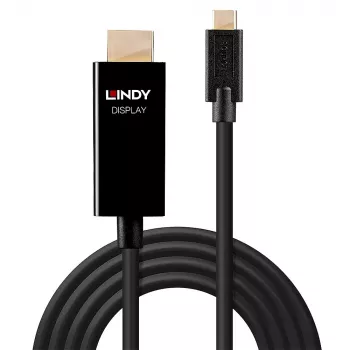 Lindy 1m USB-C auf HDMI 4K60 Adapterkabel mit HDR