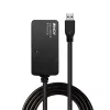 Lindy 43159 USB 3.0 Aktiv-Verlängerungs-Hub Pro, 4 Ports, USB 3.2 Gen 1 (5 Gbit/s), USB-A, 10 m, schwarz