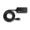 Lindy 43159 USB 3.0 Aktiv-Verlängerungs-Hub Pro, 4 Ports, USB 3.2 Gen 1 (5 Gbit/s), USB-A, 10 m, schwarz