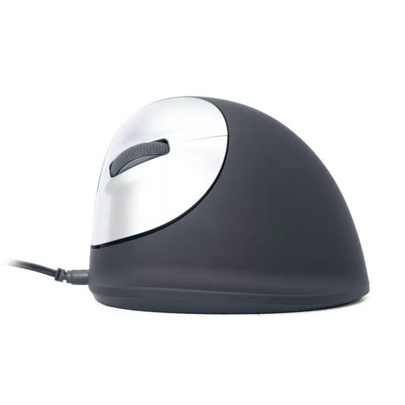R-Go Tools Ergonomische Maus R-Go HE Break mit Break-Software, mittel (Handgröße 165–185 mm), linkshändig, kabelgebunden, schwarz