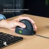 R-Go Tools Ergonomische Maus R-Go HE Break mit Break-Software, mittel (Handgröße 165–185 mm), linkshändig, kabelgebunden, schwarz