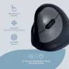 R-Go Tools Ergonomische Maus R-Go HE Break mit Pausensoftware, groß (Handgröße ≥ 185 mm), linkshändig, Bluetooth, schwarz