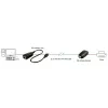 Lindy 42693 50 m USB 2.0 Cat.6 Extender, Sender und Empfänger, 480 Mbit/s, schwarz