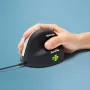 R-Go Tools Ergonomische Maus R-Go HE Break mit Pausensoftware, groß (Handgröße ≥ 185 mm), rechtshändig, kabelgebunden, schwarz
