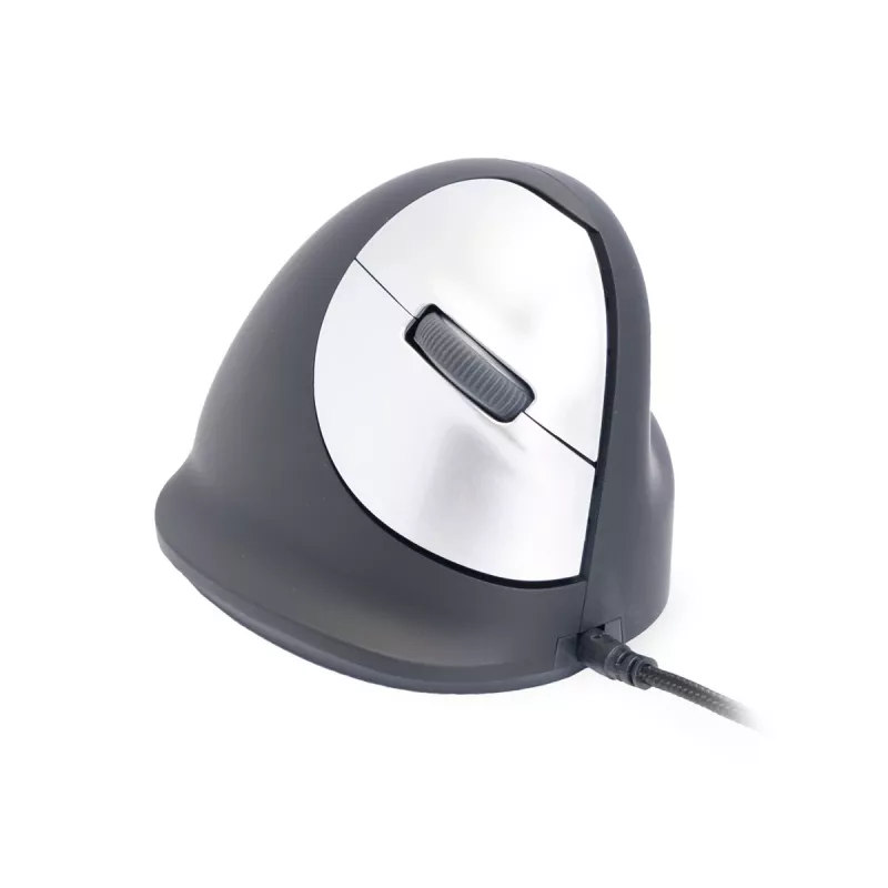 R-Go Tools Ergonomische Maus R-Go HE Break mit Pausensoftware, groß (Handgröße ≥ 185 mm), rechtshändig, kabelgebunden, schwarz