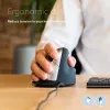 R-Go Tools Ergonomische Maus R-Go HE Break mit Pausensoftware, groß (Handgröße ≥ 185 mm), rechtshändig, kabelgebunden, schwarz