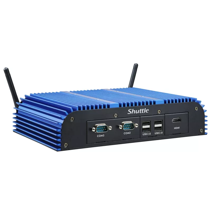 Shuttle BPCAL02-i7 Industrie-Box-PC, Core i7-1255U, 2x SO-DIMM, 2x LAN, 1x COM, 1x HDMI, 4x USB, lüfterlos, 24/7 Dauerbetrieb