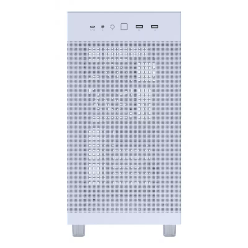 ASUS PRIME AP303 TG 90DC00V3-B39010 Midi-Tower PC-Gehäuse, ATX/Micro-ATX, Tempered Glass, 2x USB 3.2, ohne Netzteil, weiß