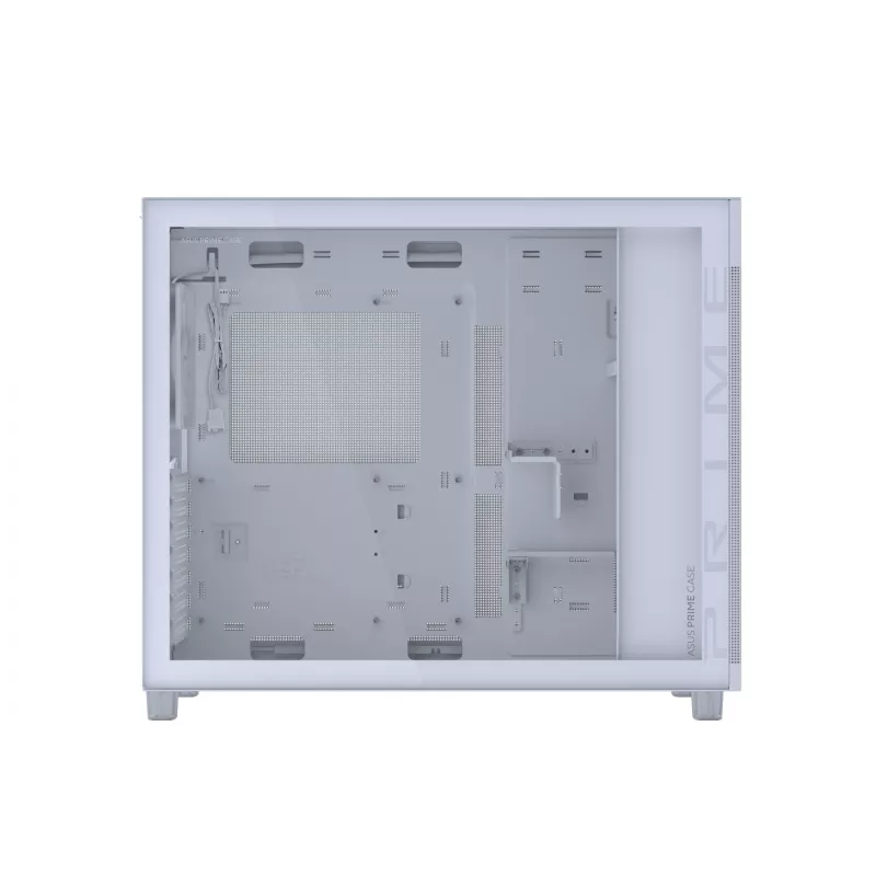 ASUS PRIME AP303 TG 90DC00V3-B39010 Midi-Tower PC-Gehäuse, ATX/Micro-ATX, Tempered Glass, 2x USB 3.2, ohne Netzteil, weiß