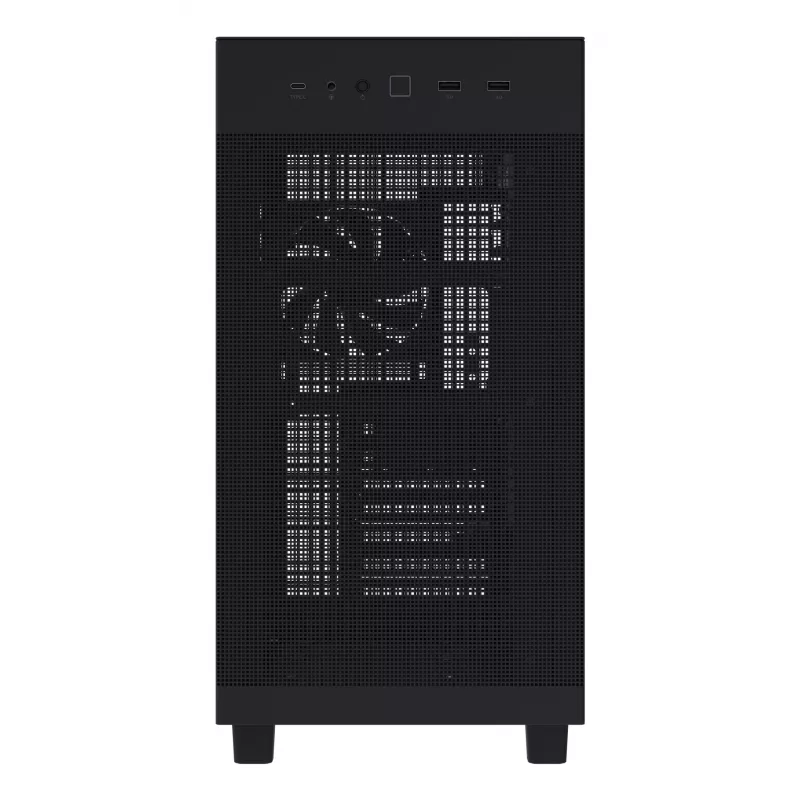 ASUS PRIME AP303 TG 90DC00V0-B39010 Midi-Tower PC-Gehäuse, ATX/Micro-ATX/Mini-ITX, Tempered Glass, 2x USB 3.2, ohne Netzteil, schwarz