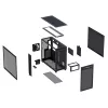 ASUS PRIME AP303 TG 90DC00V0-B39010 Midi-Tower PC-Gehäuse, ATX/Micro-ATX/Mini-ITX, Tempered Glass, 2x USB 3.2, ohne Netzteil, schwarz