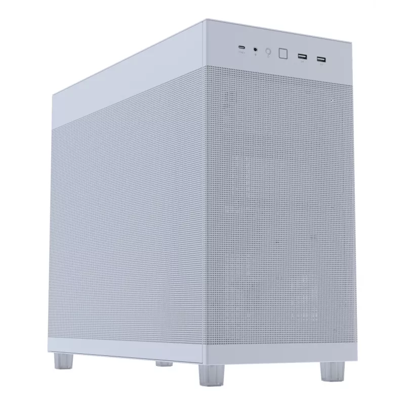 ASUS PRIME AP303 Mesh 90DC00V3-B39000 Midi-Tower PC-Gehäuse, ATX/Micro-ATX, Mesh-Panel, 2x USB 3.2, ohne Netzteil, weiß