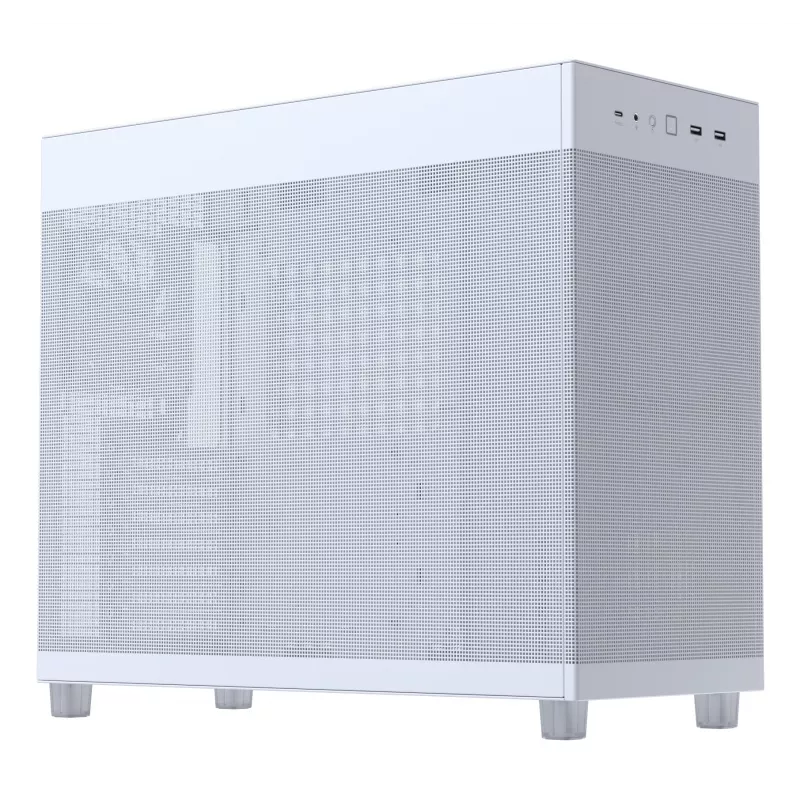 ASUS PRIME AP303 Mesh 90DC00V3-B39000 Midi-Tower PC-Gehäuse, ATX/Micro-ATX, Mesh-Panel, 2x USB 3.2, ohne Netzteil, weiß