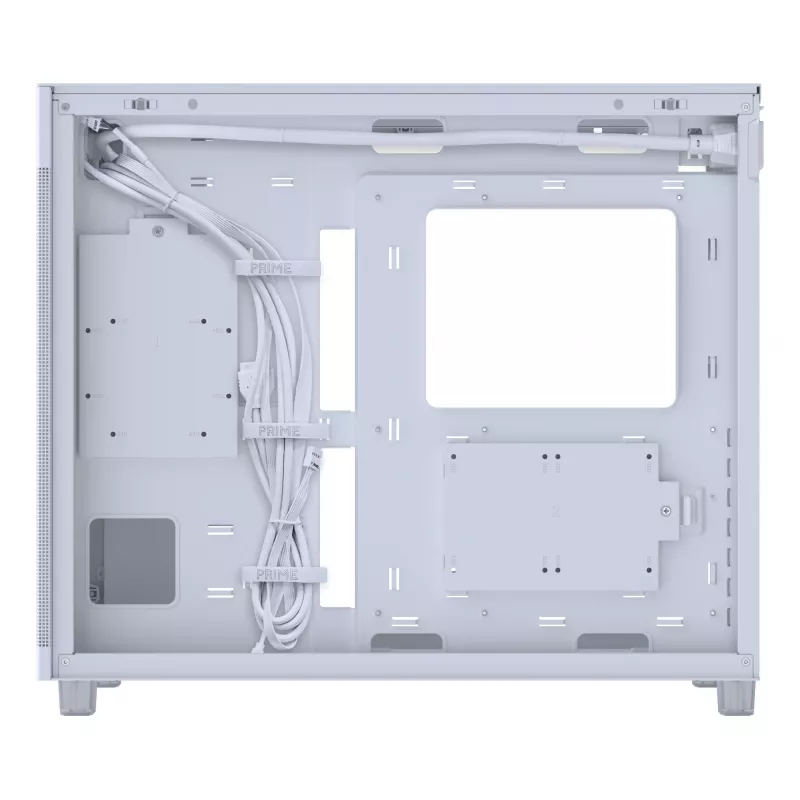 ASUS PRIME AP303 Mesh 90DC00V3-B39000 Midi-Tower PC-Gehäuse, ATX/Micro-ATX, Mesh-Panel, 2x USB 3.2, ohne Netzteil, weiß