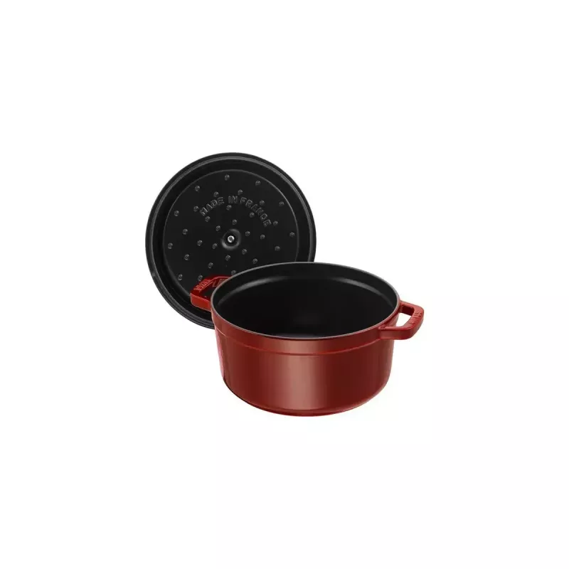 Runde gusseiserne Kasserolle Staub La Cocotte 6,7 l, 28 cm Durchmesser