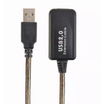 GEMBIRD Aktives USB 2.0-Verlängerungskabel, 10 m - Schwarz