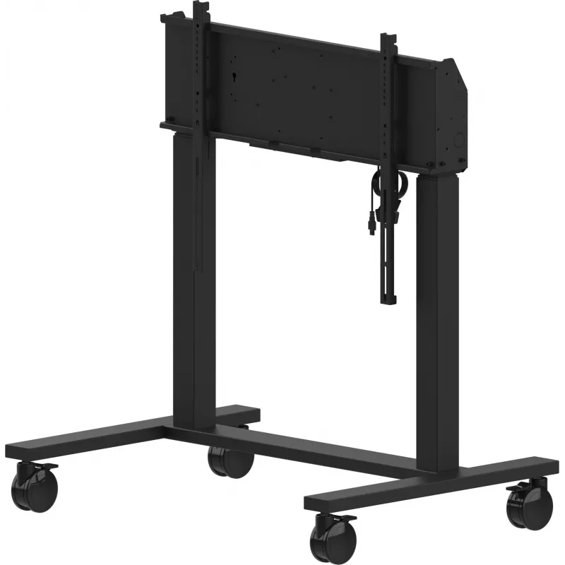 iiyama MD-CAR2031-B1 elektrischer Bodenlift auf Rollen für Displays 55–105 Zoll, max. 120 kg, VESA 800x600, Höhe 850–1800 mm, Schwarz