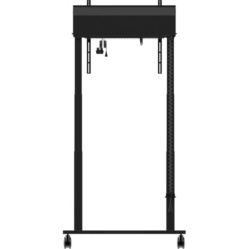 iiyama MD-CAR2031-B1 elektrischer Bodenlift auf Rollen für Displays 55–105 Zoll, max. 120 kg, VESA 800x600, Höhe 850–1800 mm, Schwarz