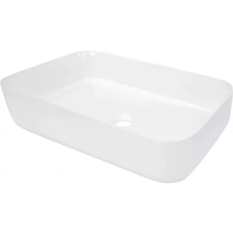Keramik-Aufsatzwaschbecken Deante CDY_6U5S weiß rund