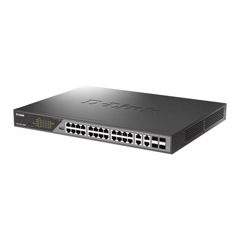 D-Link DSS-200G-28MP Netzwerk-Switch Managed L2 Gigabit Ethernet (10/100/1000) Power over Ethernet (PoE) 1U Grau
