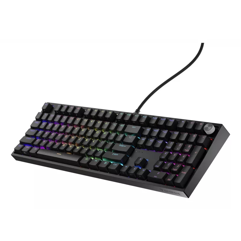 Mechanische Tastatur Genesis THOR 404 — Full-Size 100 % USB QWERTY Englisch, schwarz, RGB