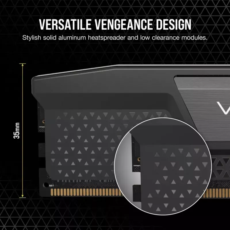 DIMM 96 GB DDR5-6000 (2x 48 GB) Dual-Kit, Arbeitsspeicher schwarz, CMK96GX5M2B6000C30, Vengeance, INTEL XMP