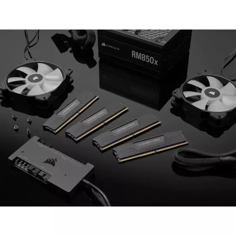 DIMM 96 GB DDR5-6000 (2x 48 GB) Dual-Kit, Arbeitsspeicher schwarz, CMK96GX5M2B6000C30, Vengeance, INTEL XMP