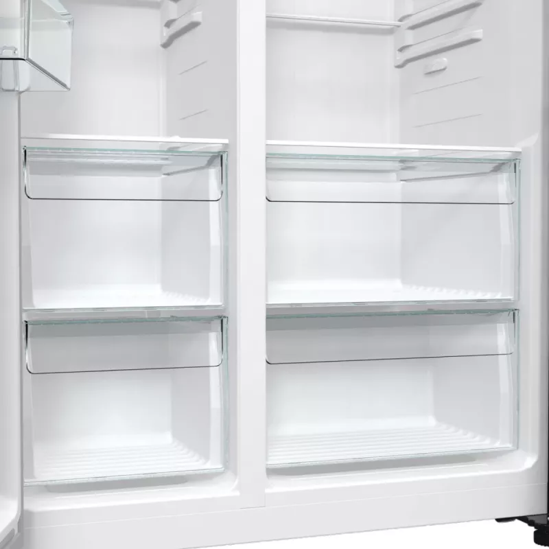Gorenje NRR9185EABXLWD Side-by-Side Kühl-Gefrierkombination, 547 l (355 l + 192 l), ConvertActive, Energieeffizienzklasse E, Edelstahl dunkel
