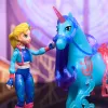 Spielzeugfigur Spin Master Unicorn Academy Isabel mit echter Mähne und Schweif und Bürste