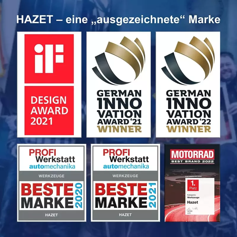 Steckschlüssel- und Bitsatz Hazet 2200SC-31 — 73-teilig, verschiedene Antriebsgrößen und sortierte Bits