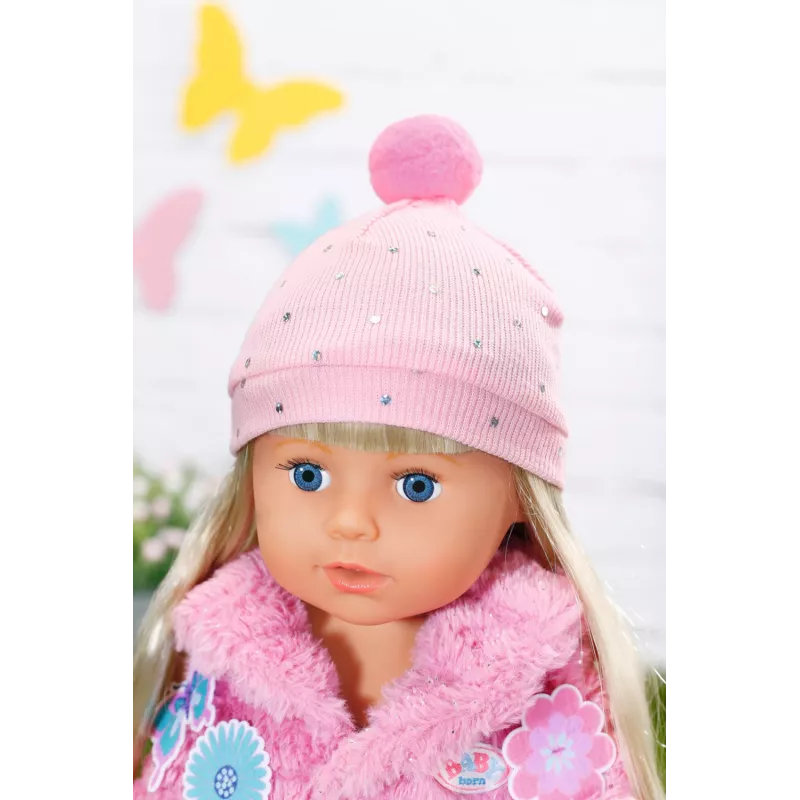Puppenkleidungsset BABY born Pinkes Mantelset 43 cm zusammenklappbar