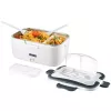 Unold 58850 elektrische Lunchbox 1,5 l, Edelstahlbehälter, weiß