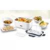Unold 58850 elektrische Lunchbox 1,5 l, Edelstahlbehälter, weiß
