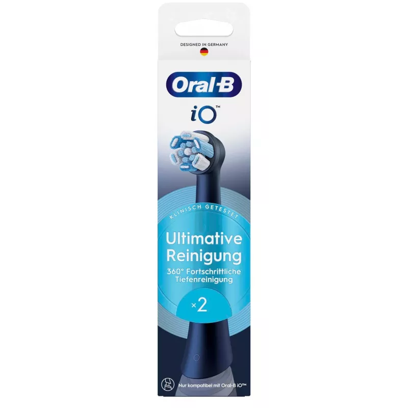 Oral-B iO Ultimate Clean Aufsteckbürsten, 2 Stück, schwarz