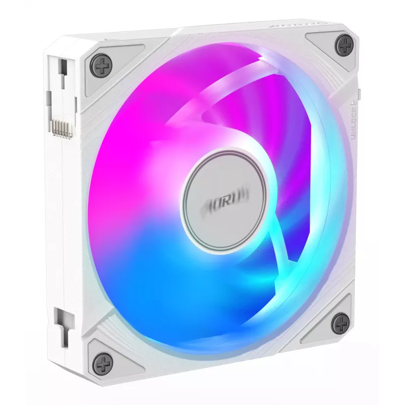 Gigabyte AORUS EZ CHAIN FAN 120 ICE Gehäuselüfter, 120 mm, Weiß, GP-ECFAN1201 ICE