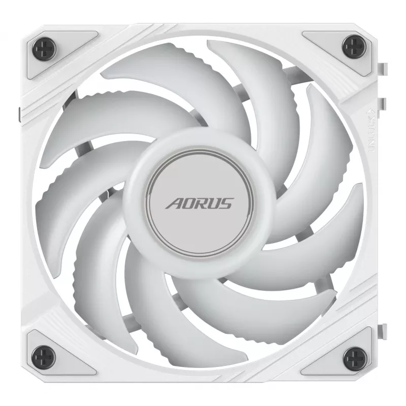 Gigabyte AORUS EZ CHAIN FAN 120 ICE Gehäuselüfter, 120 mm, Weiß, GP-ECFAN1201 ICE