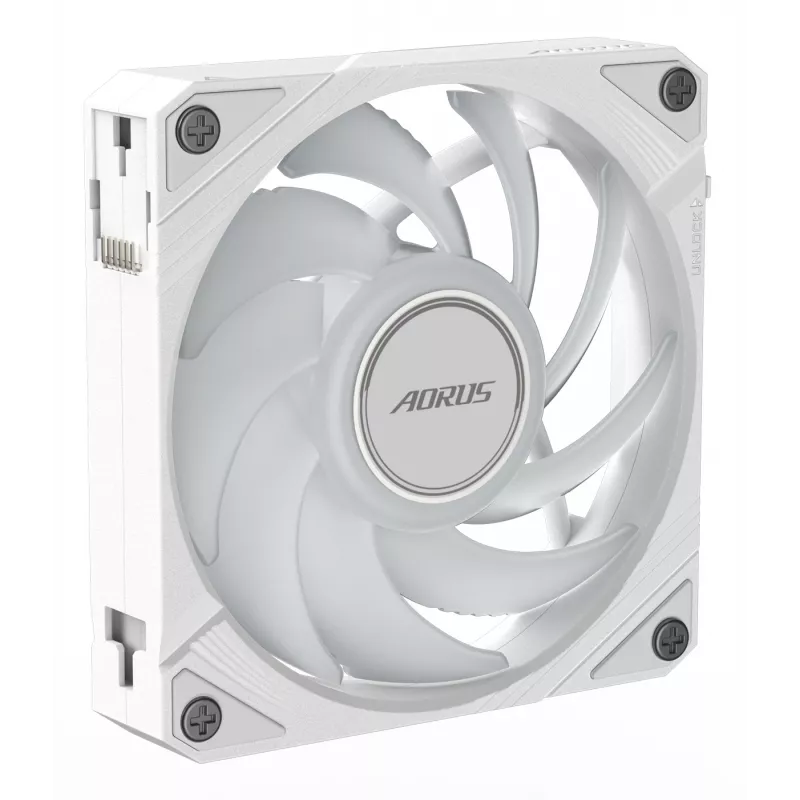 Gigabyte AORUS EZ CHAIN FAN 120 ICE Gehäuselüfter, 120 mm, Weiß, GP-ECFAN1201 ICE