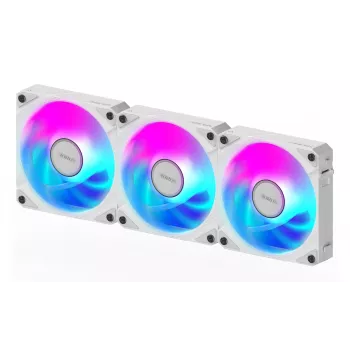 Gigabyte AORUS EZ CHAIN FAN 120 ICE Gehäuselüfter, 3er-Pack, 120 mm, Weiß, GP-ECFAN1203 ICE