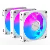 Gigabyte AORUS EZ CHAIN FAN 120 ICE Gehäuselüfter, 3er-Pack, 120 mm, Weiß, GP-ECFAN1203 ICE