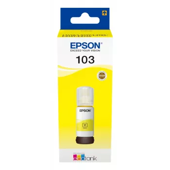 Epson 103, Gelb, Epson, Epson L5190 / L3156 / L3151 / L3150 / EcoTank L3110, 65 ml, Tintenstrahl, Indonesien