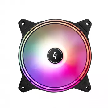 Chieftec NF-1225RGB Computer-Kühlsystem Computergehäuse-Lüfter 12 cm Schwarz 1 Stck.